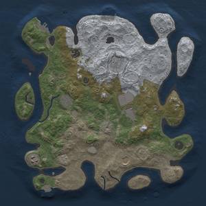 Thumbnail Rust Map: Procedural Map, Size: 3500, Seed: 1237481514, 15 Monuments