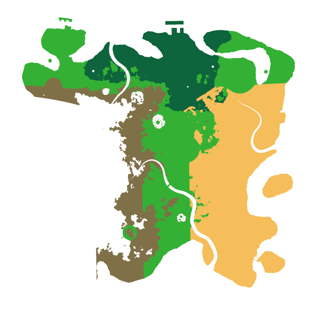 Biome Rust Map: Procedural Map, Size: 3500, Seed: 1381554088