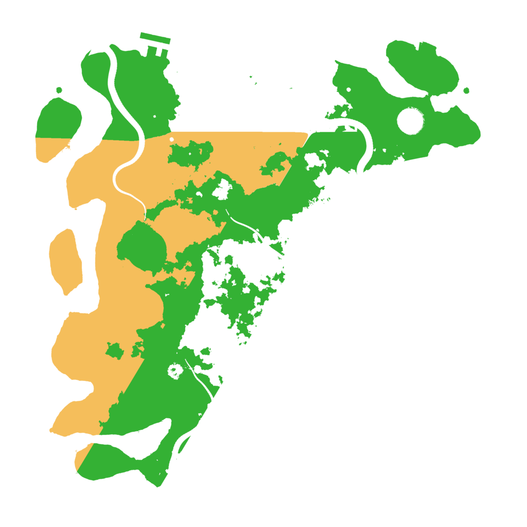 Biome Rust Map: Procedural Map, Size: 3500, Seed: 581632850