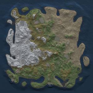 Thumbnail Rust Map: Procedural Map, Size: 4500, Seed: 2524589, 19 Monuments