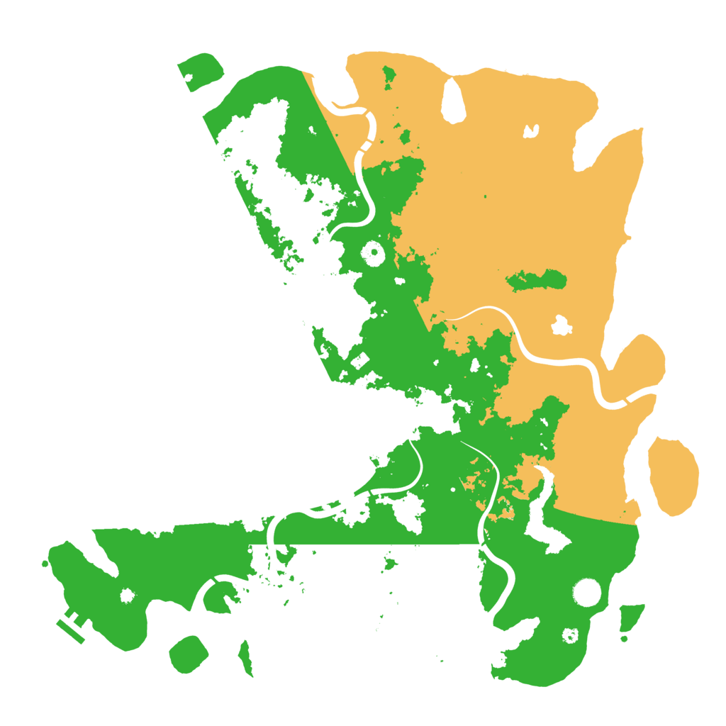 Biome Rust Map: Procedural Map, Size: 4500, Seed: 2524589