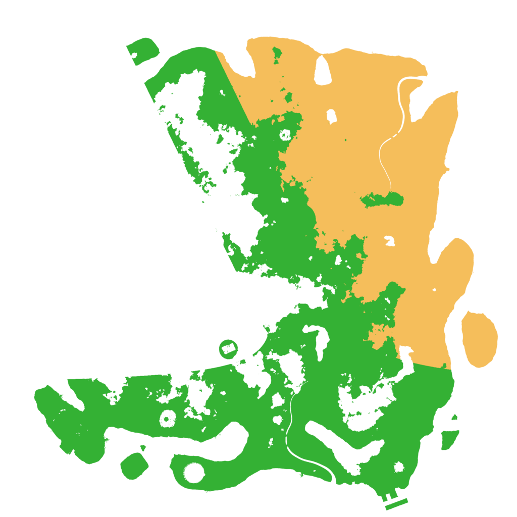 Biome Rust Map: Procedural Map, Size: 4500, Seed: 2524589