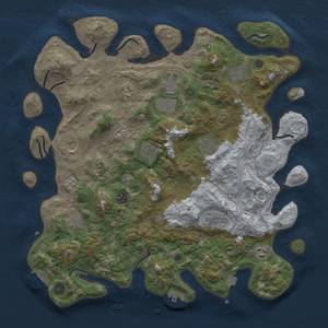 Thumbnail Rust Map: Procedural Map, Size: 4250, Seed: 2046843357, 19 Monuments