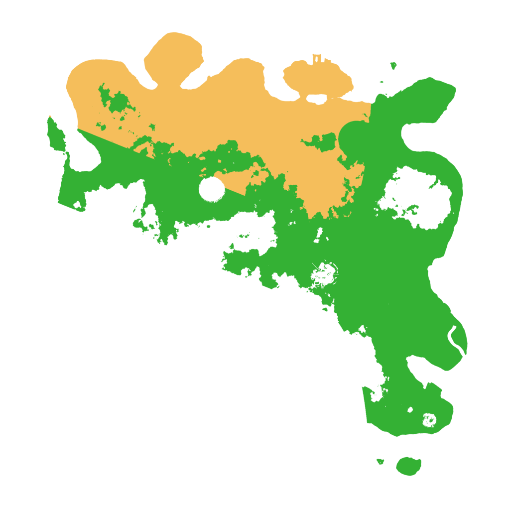 Biome Rust Map: Procedural Map, Size: 3700, Seed: 63910472