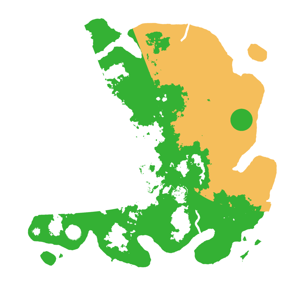 Biome Rust Map: Procedural Map, Size: 3500, Seed: 1019048625