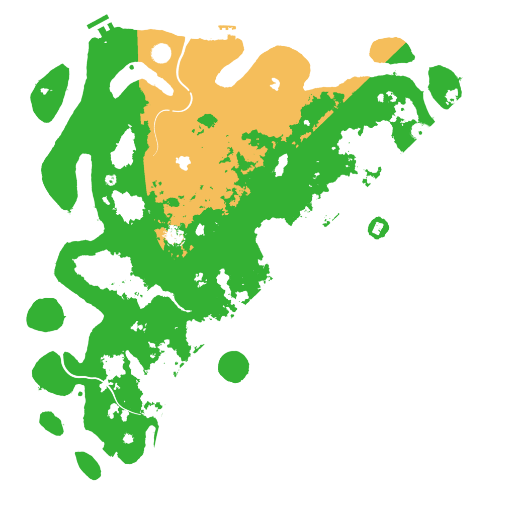 Biome Rust Map: Procedural Map, Size: 4500, Seed: 2539