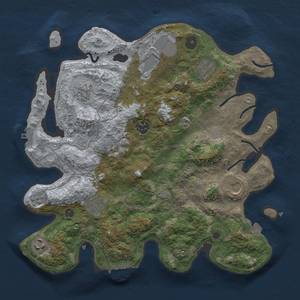 Thumbnail Rust Map: Procedural Map, Size: 3500, Seed: 56346422, 16 Monuments