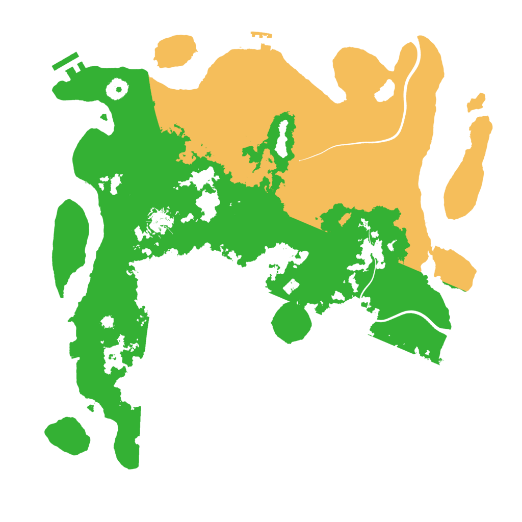 Biome Rust Map: Procedural Map, Size: 3700, Seed: 1925357137