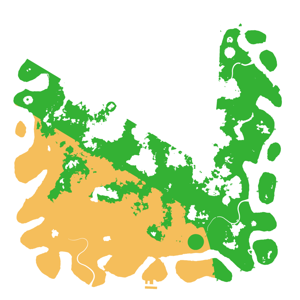 Biome Rust Map: Procedural Map, Size: 5000, Seed: 1986478976