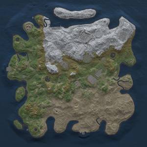 Thumbnail Rust Map: Procedural Map, Size: 4040, Seed: 1, 18 Monuments