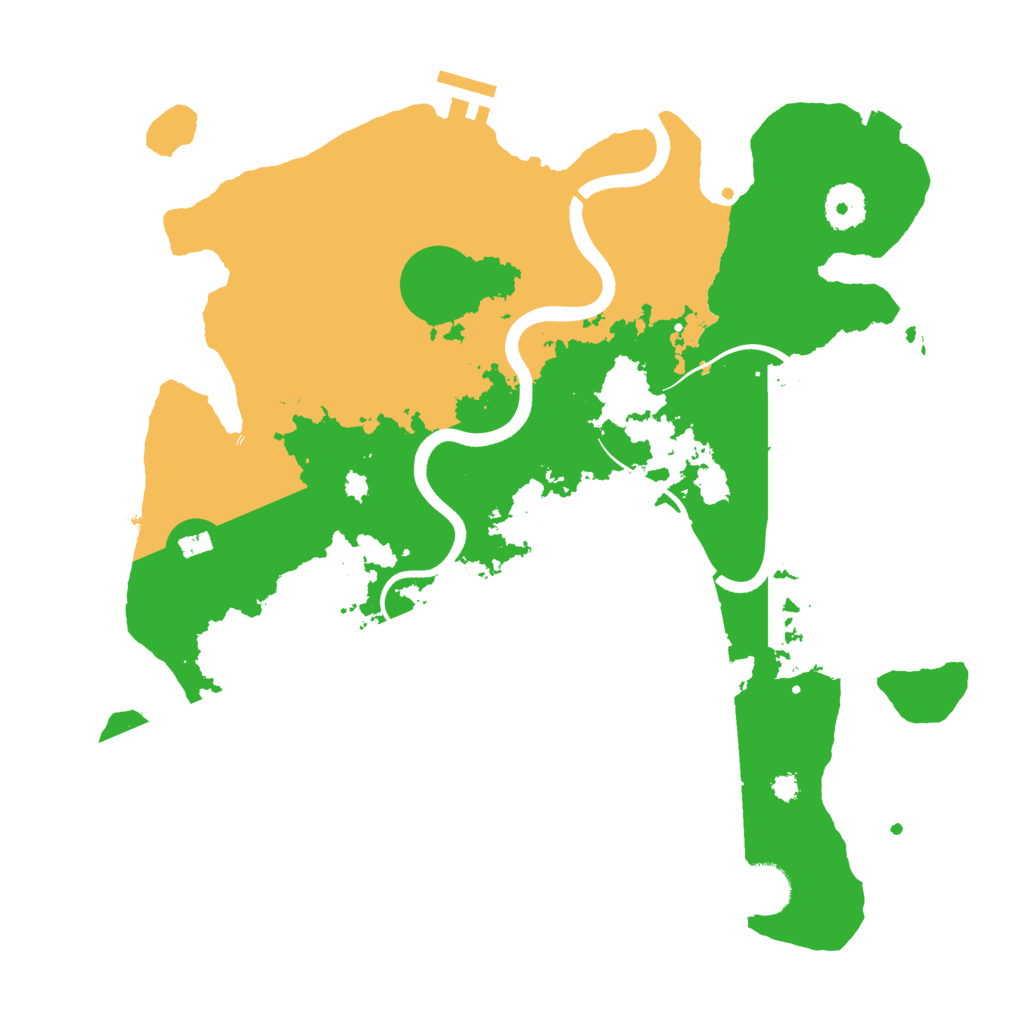Biome Rust Map: Procedural Map, Size: 3500, Seed: 5486039
