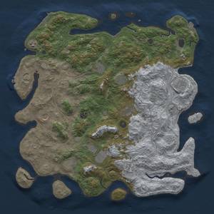 Thumbnail Rust Map: Procedural Map, Size: 4500, Seed: 68659171, 19 Monuments