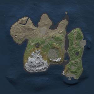 Thumbnail Rust Map: Procedural Map, Size: 2000, Seed: 393066991, 5 Monuments