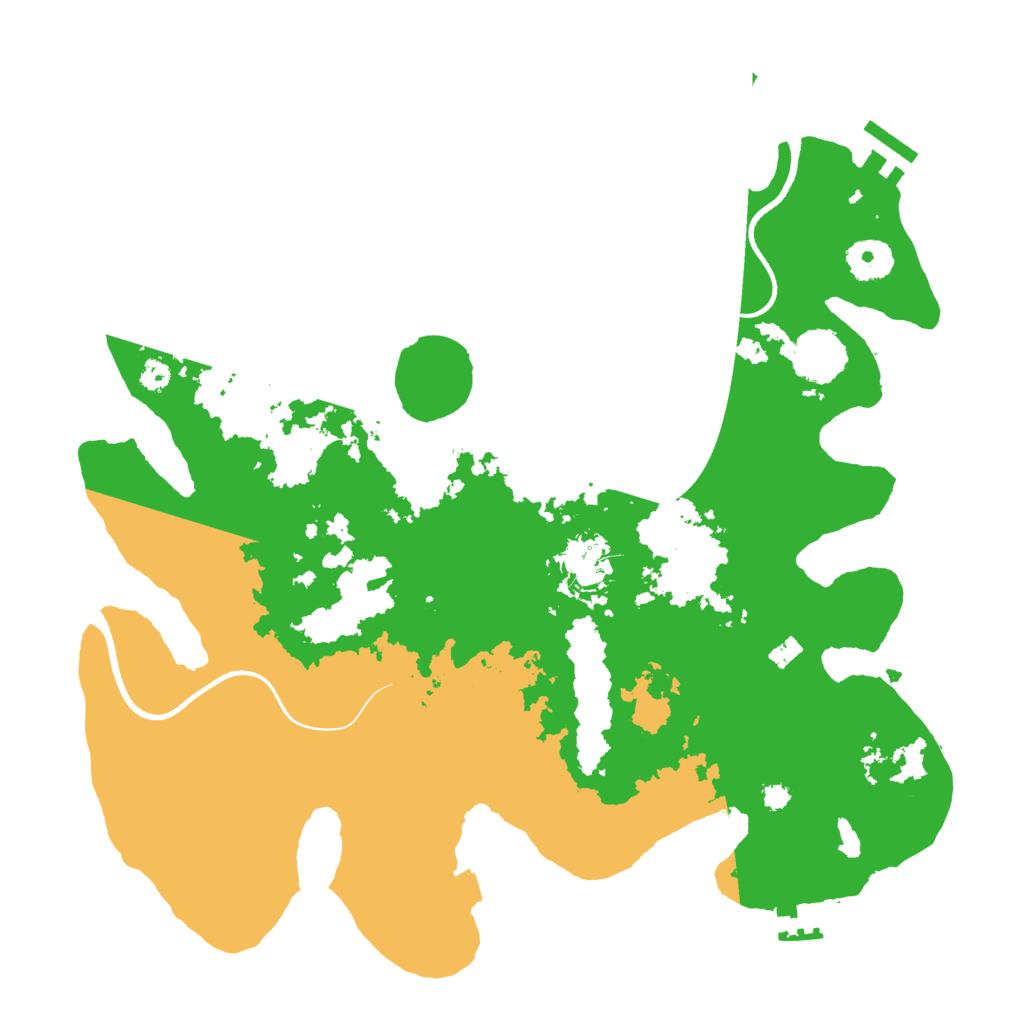 Biome Rust Map: Procedural Map, Size: 3500, Seed: 294966544