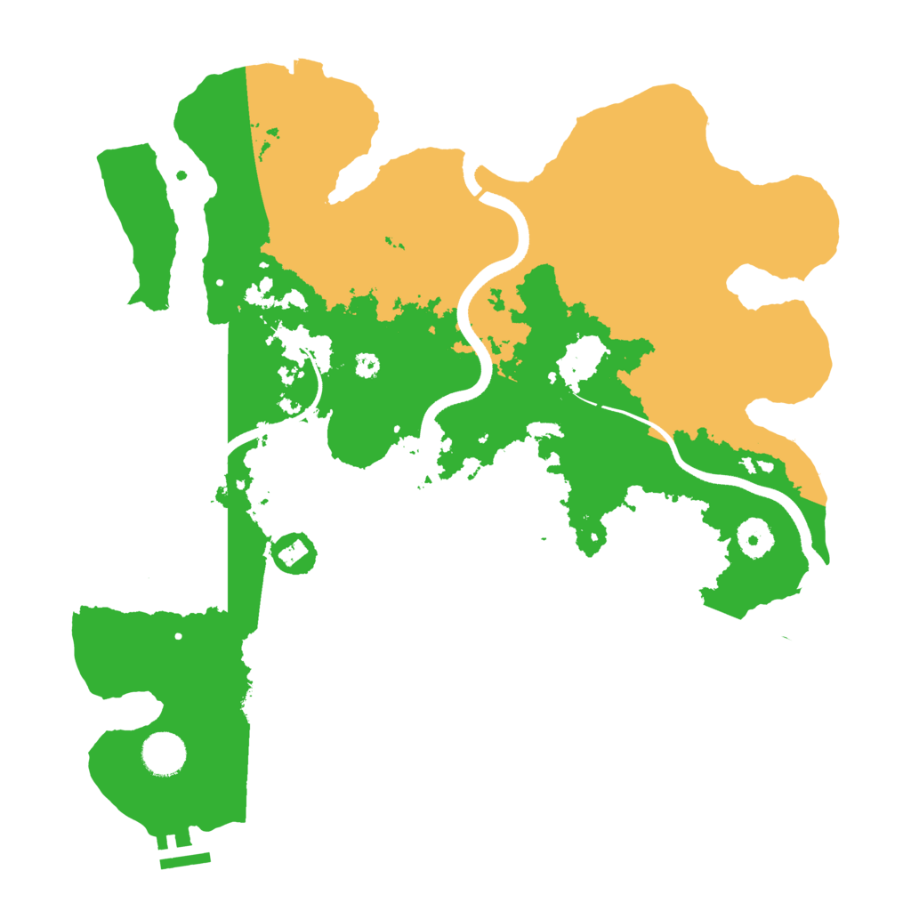 Biome Rust Map: Procedural Map, Size: 3650, Seed: 6916075