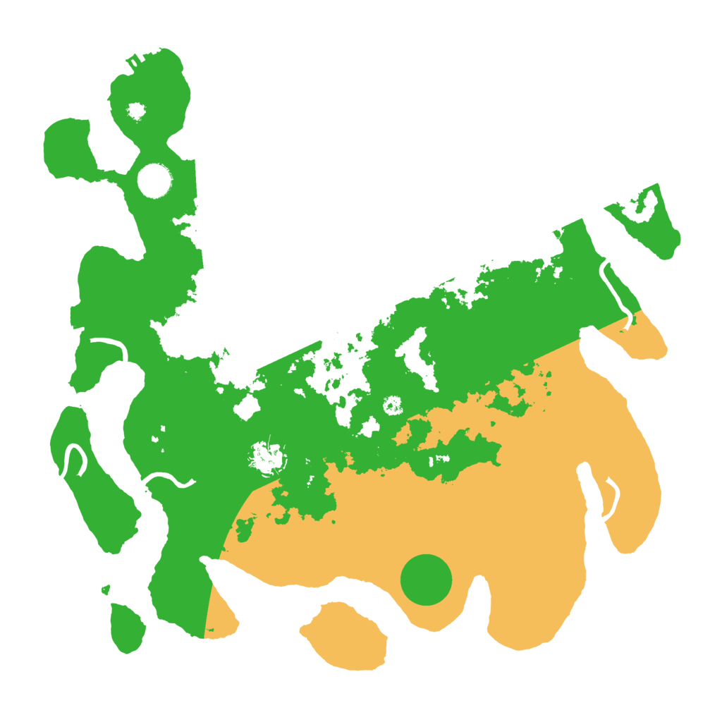Biome Rust Map: Procedural Map, Size: 3700, Seed: 696178131