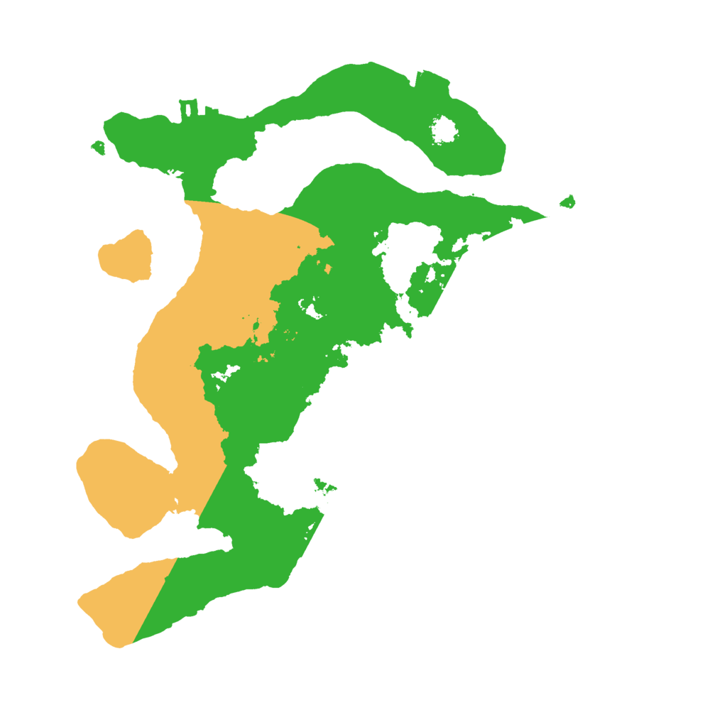 Biome Rust Map: Procedural Map, Size: 2500, Seed: 1874869570
