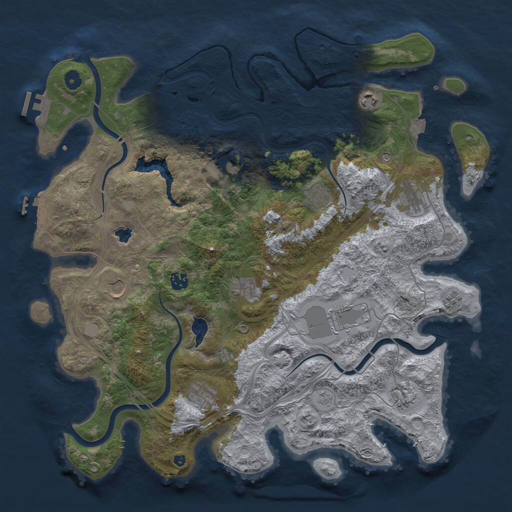 Rust Map: Procedural Map, Size: 4250, Seed: 1717, 17 Monuments