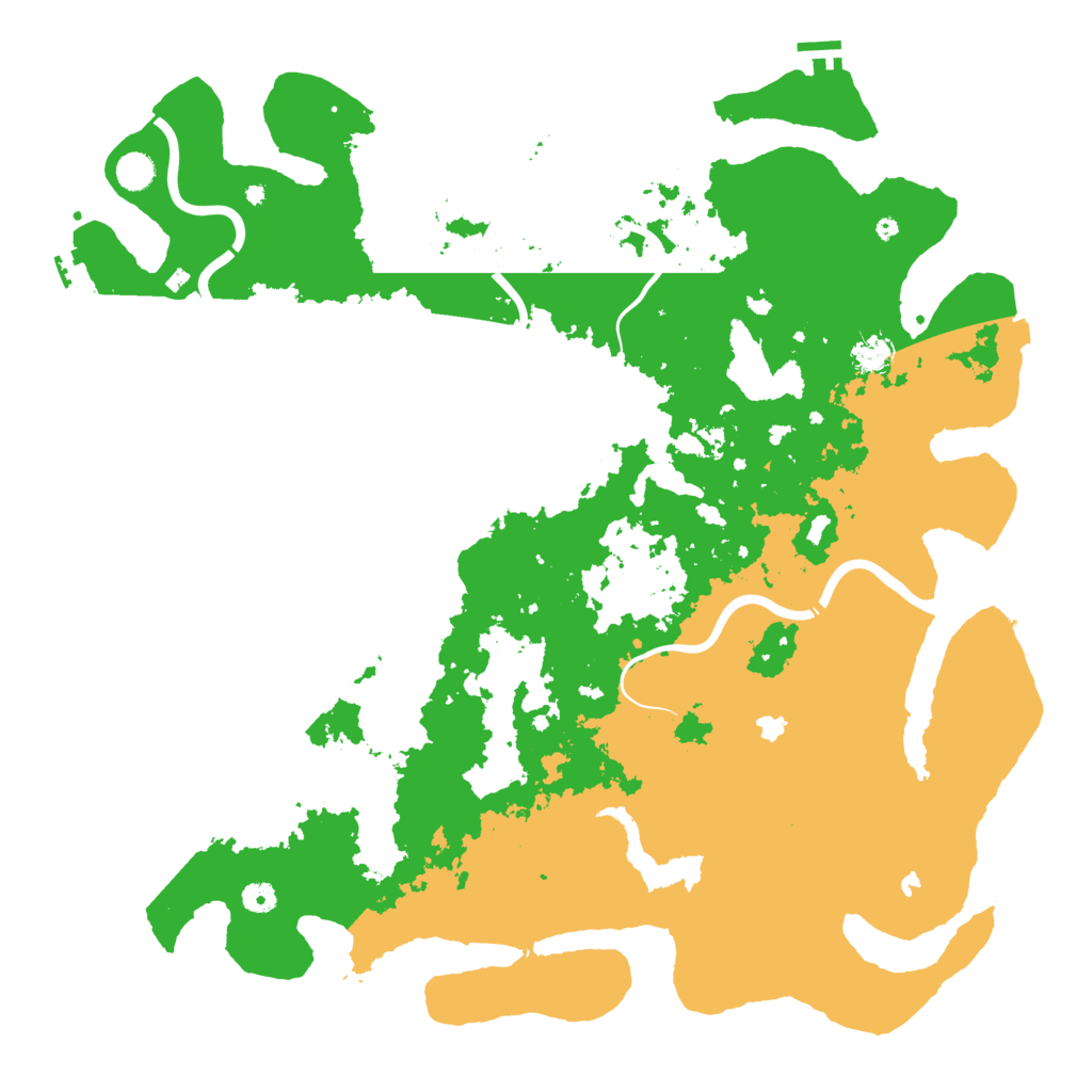 Biome Rust Map: Procedural Map, Size: 5000, Seed: 858450055