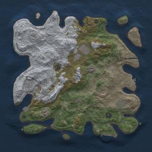 Thumbnail Rust Map: Procedural Map, Size: 3800, Seed: 20240223, 16 Monuments