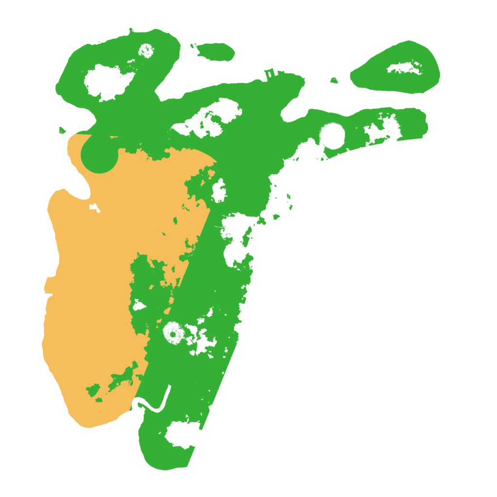 Biome Rust Map: Procedural Map, Size: 3500, Seed: 977327976