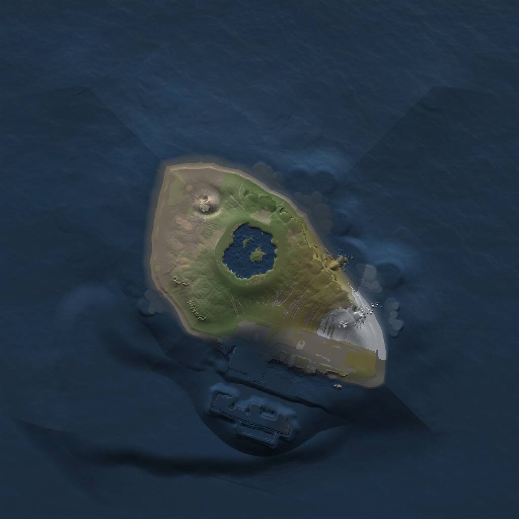 Rust Map: Procedural Map, Size: 1000, Seed: 1111470610, 2 Monuments