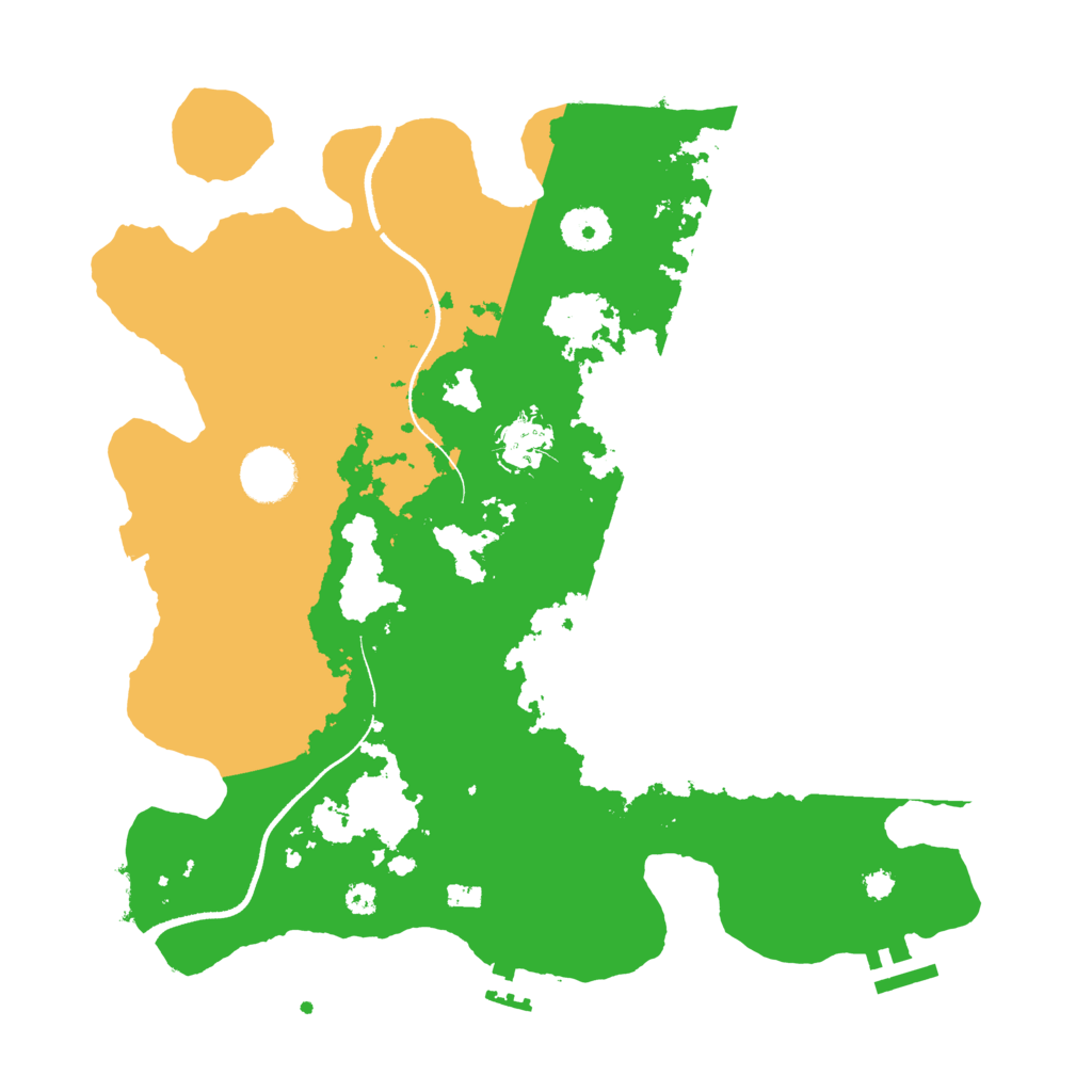 Biome Rust Map: Procedural Map, Size: 3450, Seed: 50964718