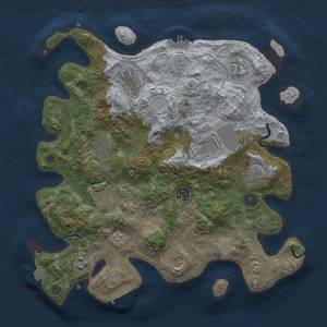 Thumbnail Rust Map: Procedural Map, Size: 3600, Seed: 74440019, 18 Monuments