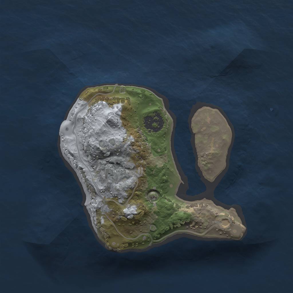 Rust Map: Procedural Map, Size: 1500, Seed: 708542573, 3 Monuments