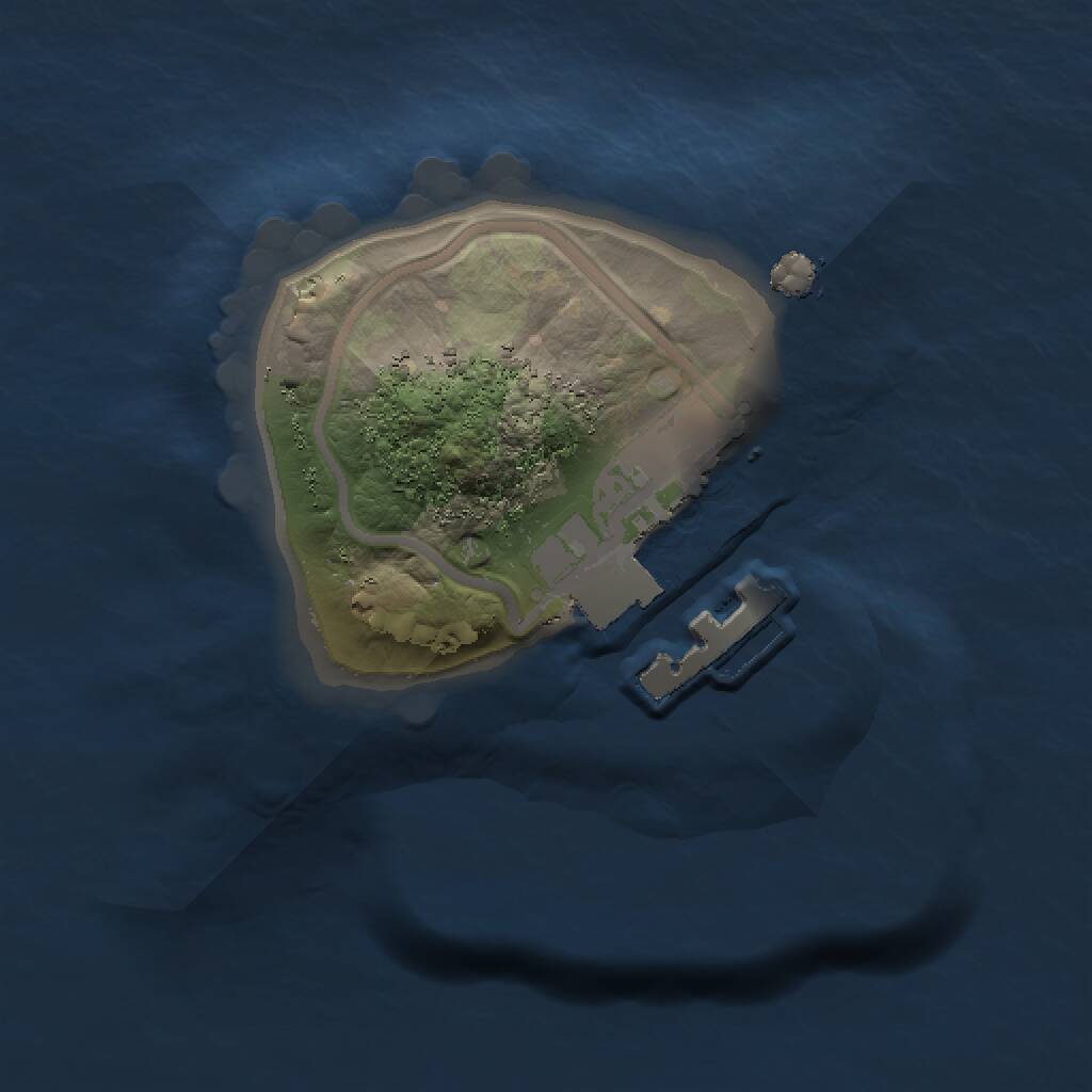 Rust Map: Procedural Map, Size: 1000, Seed: 1653275381, 2 Monuments