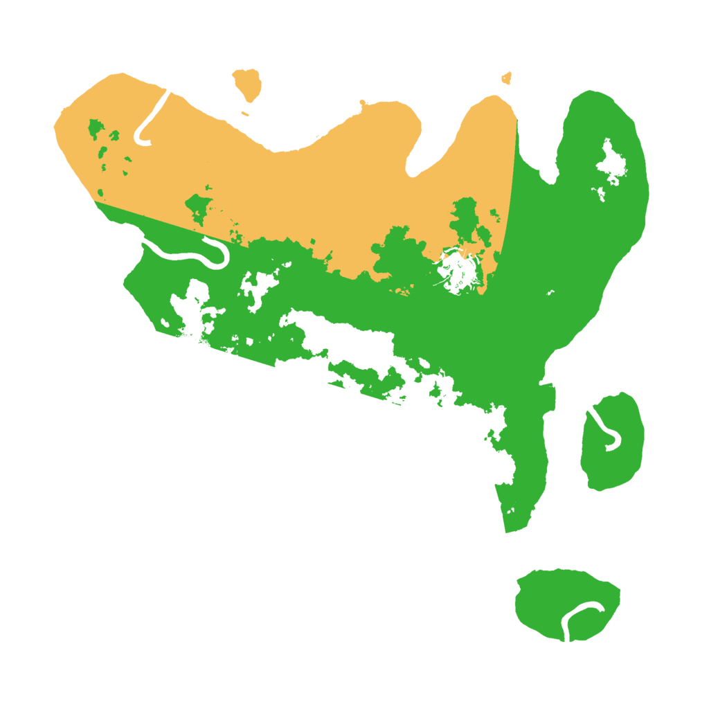 Biome Rust Map: Procedural Map, Size: 3000, Seed: 860455262