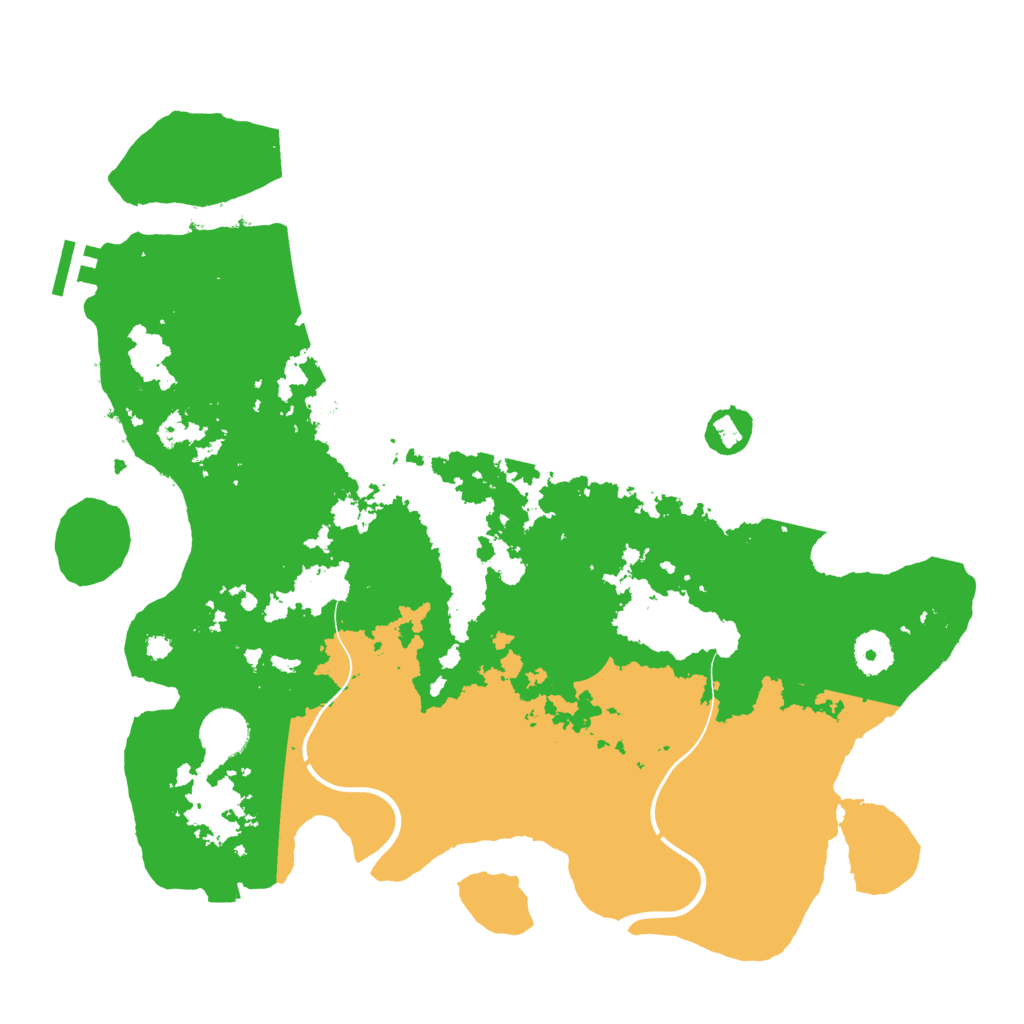 Biome Rust Map: Procedural Map, Size: 3700, Seed: 1658472490