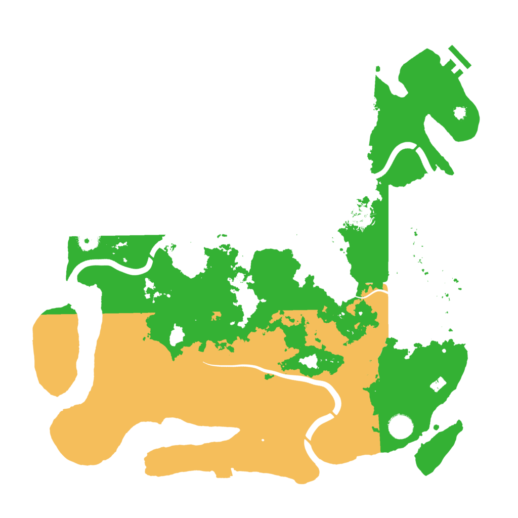 Biome Rust Map: Procedural Map, Size: 3700, Seed: 253001172