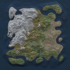 Thumbnail Rust Map: Procedural Map, Size: 3500, Seed: 412600037, 14 Monuments