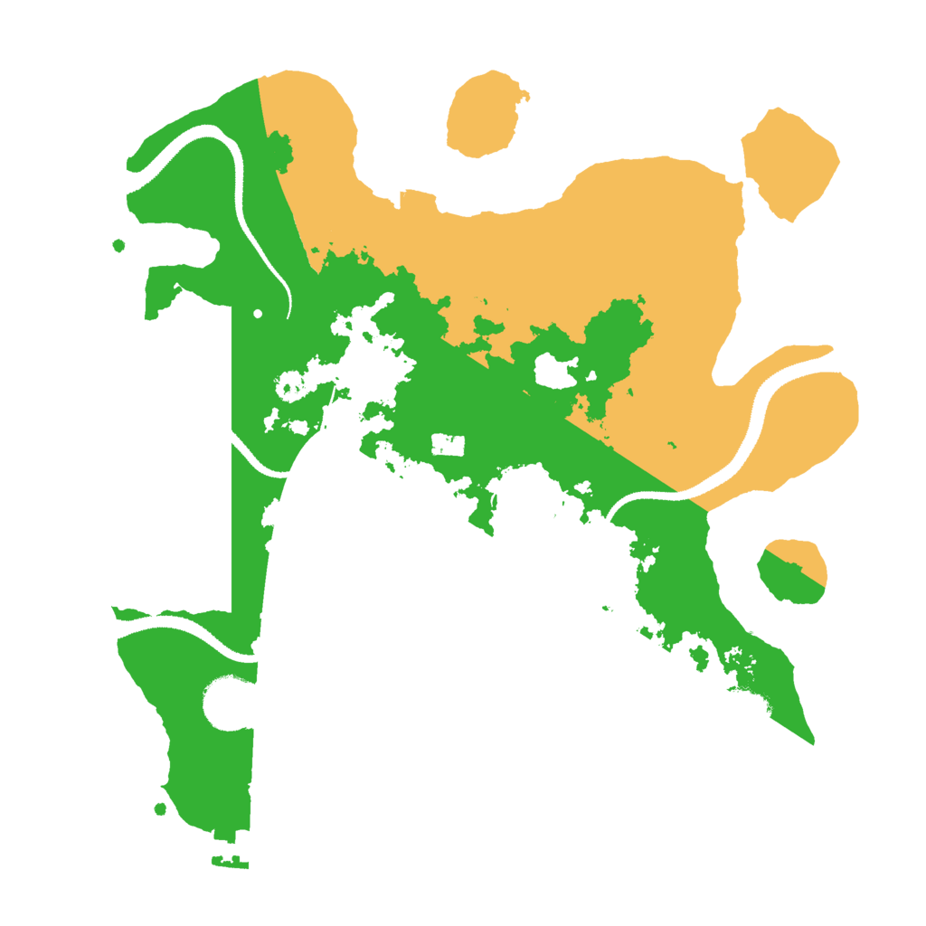 Biome Rust Map: Procedural Map, Size: 3000, Seed: 135733685