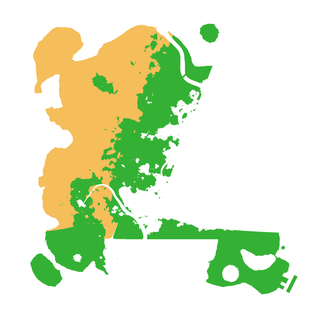 Biome Rust Map: Procedural Map, Size: 3500, Seed: 1520554402
