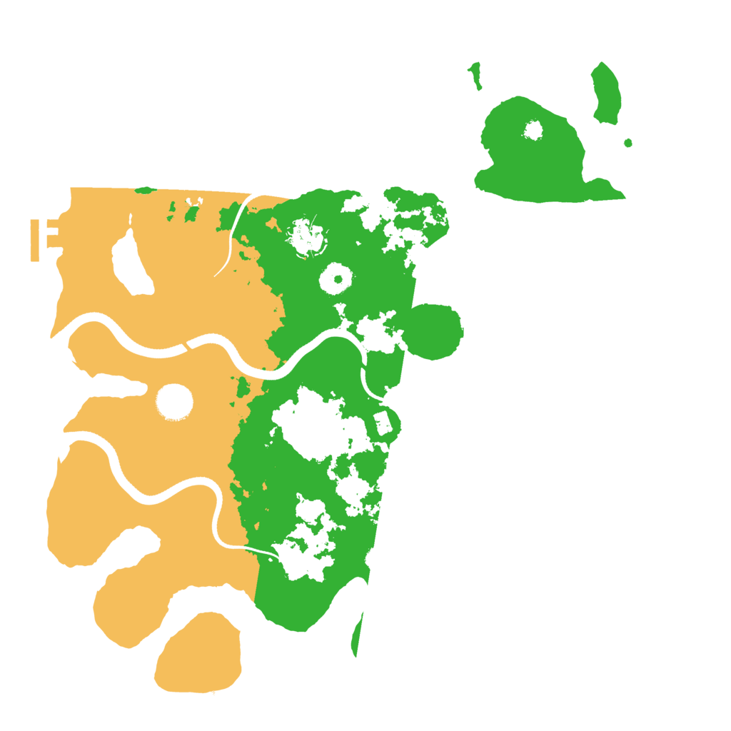 Biome Rust Map: Procedural Map, Size: 3500, Seed: 528693654