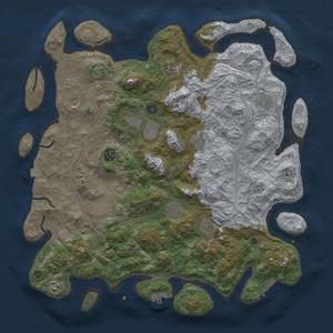 Thumbnail Rust Map: Procedural Map, Size: 4500, Seed: 1978029684, 19 Monuments