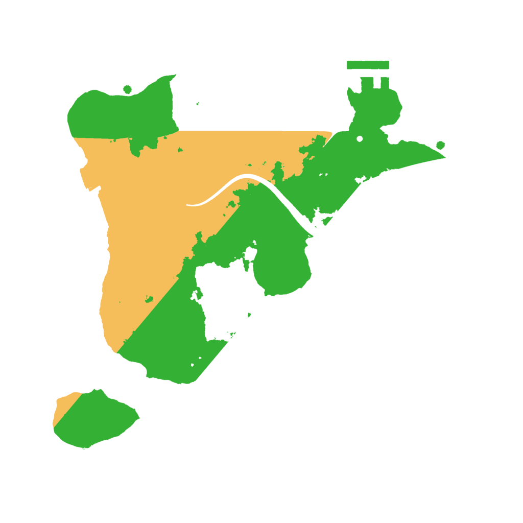 Biome Rust Map: Procedural Map, Size: 2500, Seed: 449791606