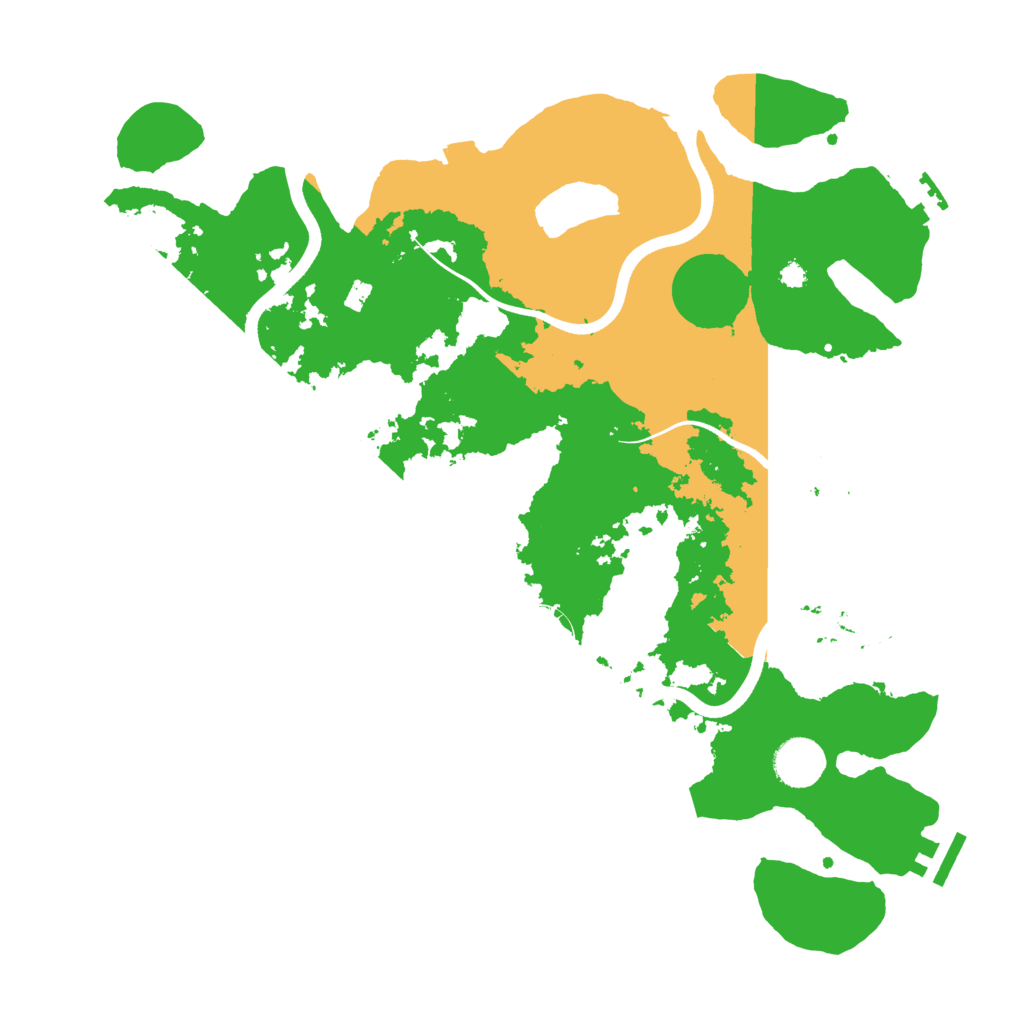 Biome Rust Map: Procedural Map, Size: 3700, Seed: 1221749015