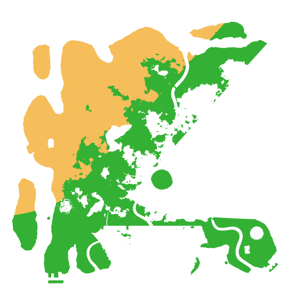 Biome Rust Map: Procedural Map, Size: 4000, Seed: 161017553