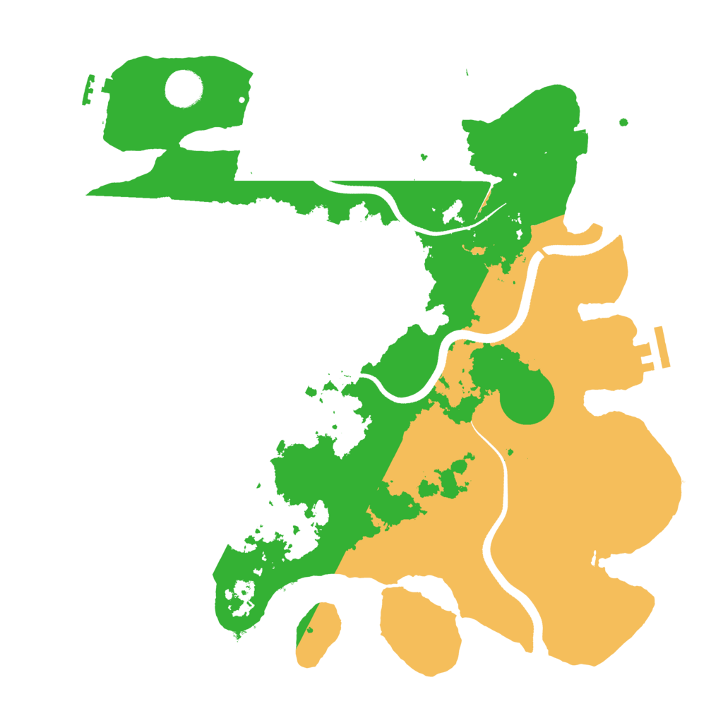 Biome Rust Map: Procedural Map, Size: 3500, Seed: 1805345468