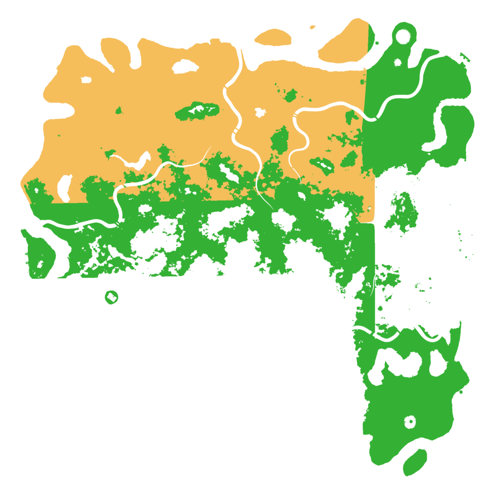 Biome Rust Map: Procedural Map, Size: 6000, Seed: 214693924