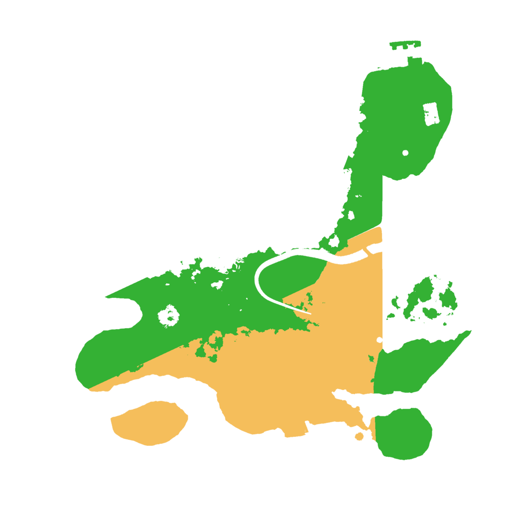 Biome Rust Map: Procedural Map, Size: 2500, Seed: 876999855