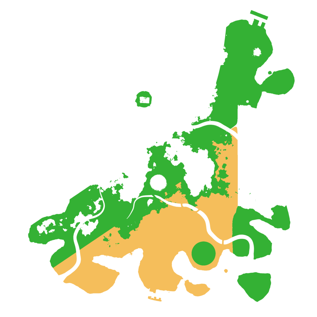 Biome Rust Map: Procedural Map, Size: 3500, Seed: 1175213287