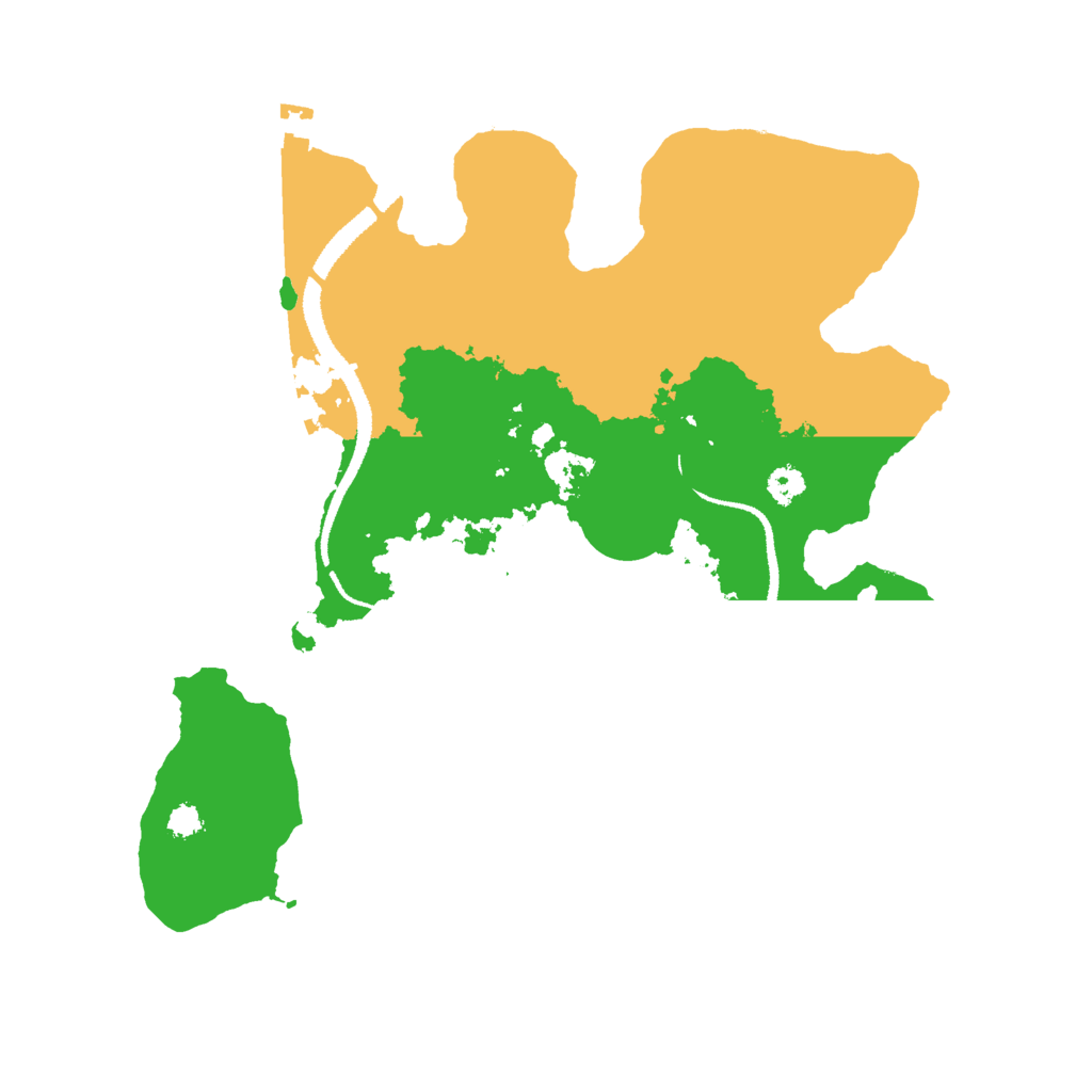 Biome Rust Map: Procedural Map, Size: 3000, Seed: 742962539
