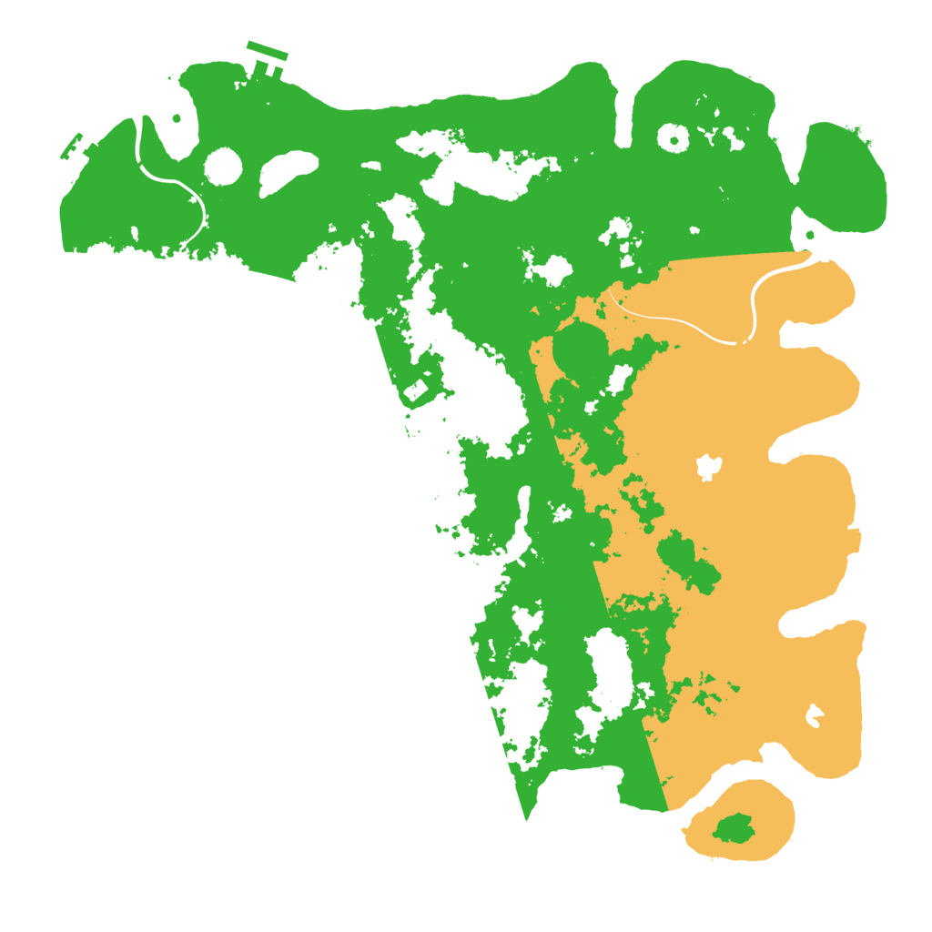 Biome Rust Map: Procedural Map, Size: 4500, Seed: 293799928