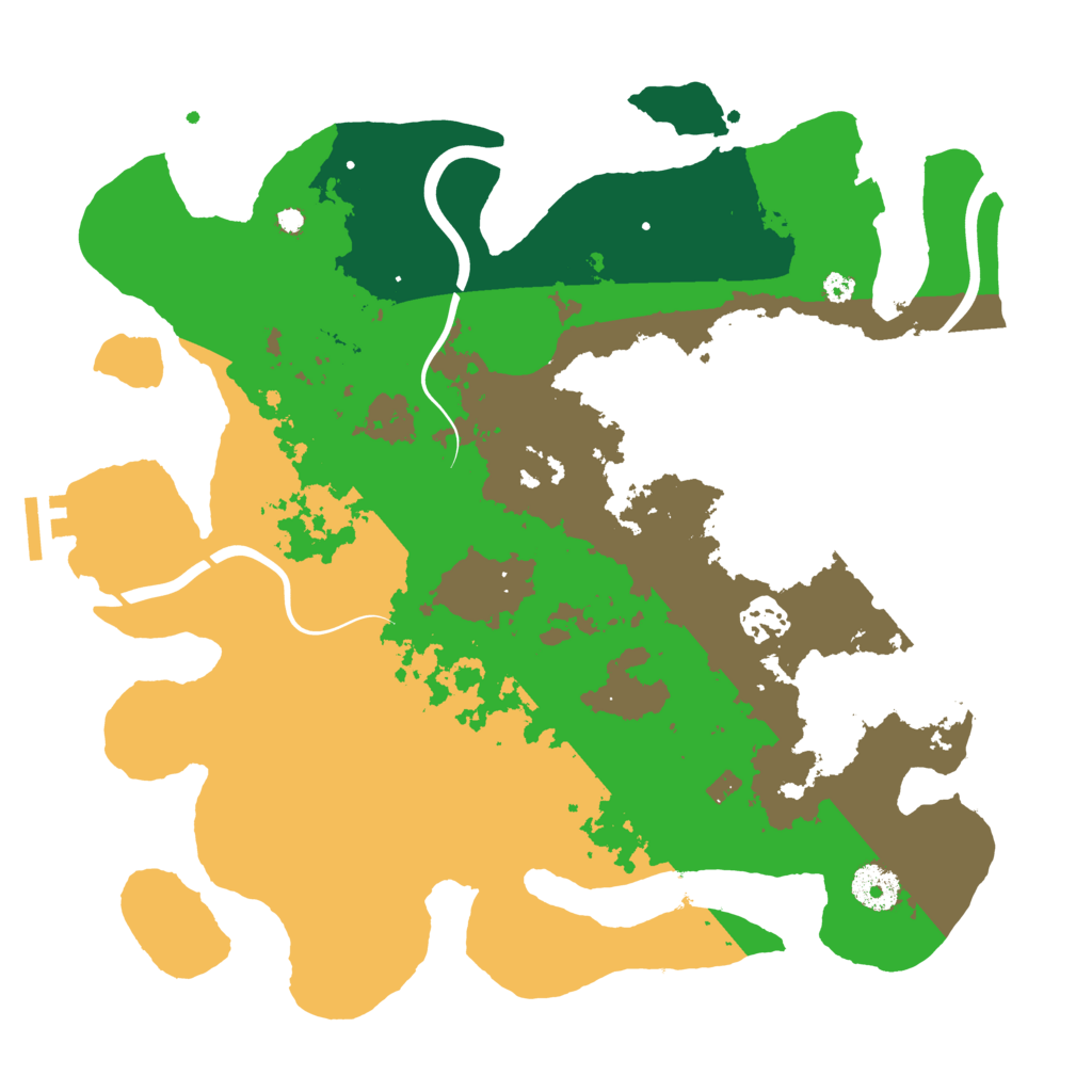 Biome Rust Map: Procedural Map, Size: 3500, Seed: 424110066