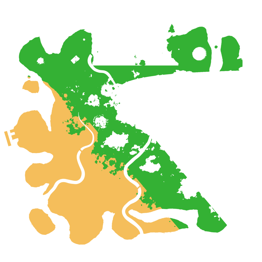 Biome Rust Map: Procedural Map, Size: 3500, Seed: 424110066