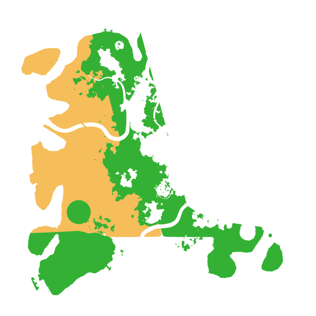 Biome Rust Map: Procedural Map, Size: 3500, Seed: 1145752457